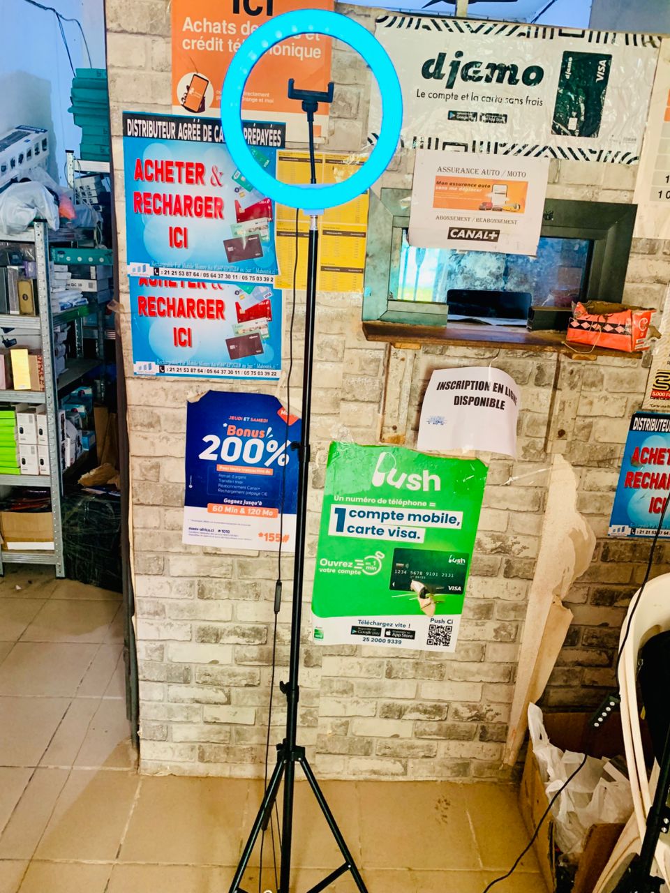 RING LIGTH 12 POUCES + TELECOMMNDE